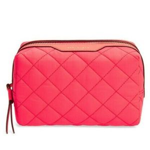 Tory Burch Perry Quilted Nylon Small Cosmetic Case